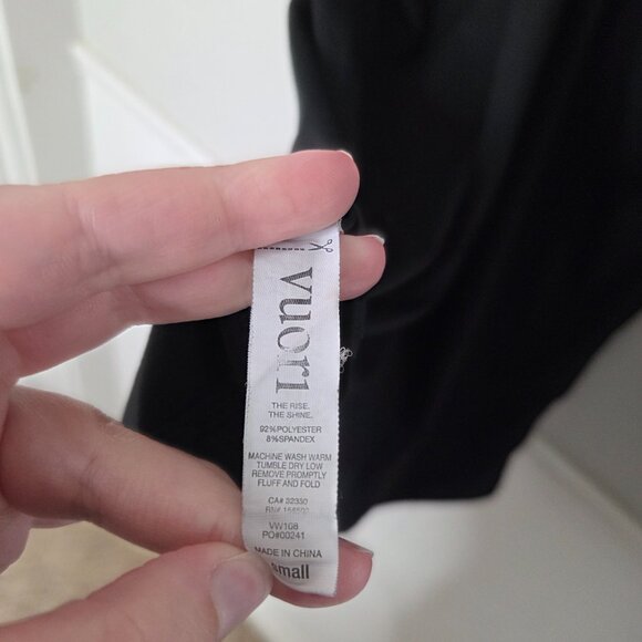 VUORI Solid Black Racerback Tank Top - Picture 5 of 5